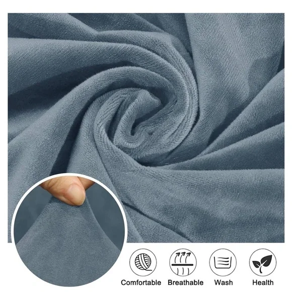 Blue chair covers 8 in total - Picture 3 of 4